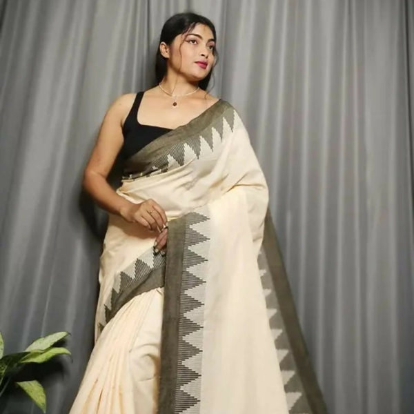 ECDCPKCHTempleSareeOffWhite