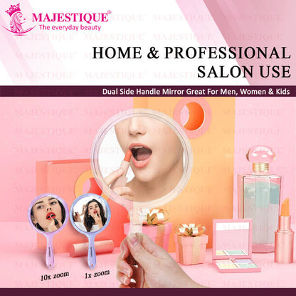 Image 5 of Majestique Dual Side Large Handheld Mirror