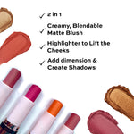Thumbnail for Makeup Revolution Blush & Highlight Stick - Mauve Glow - Distacart