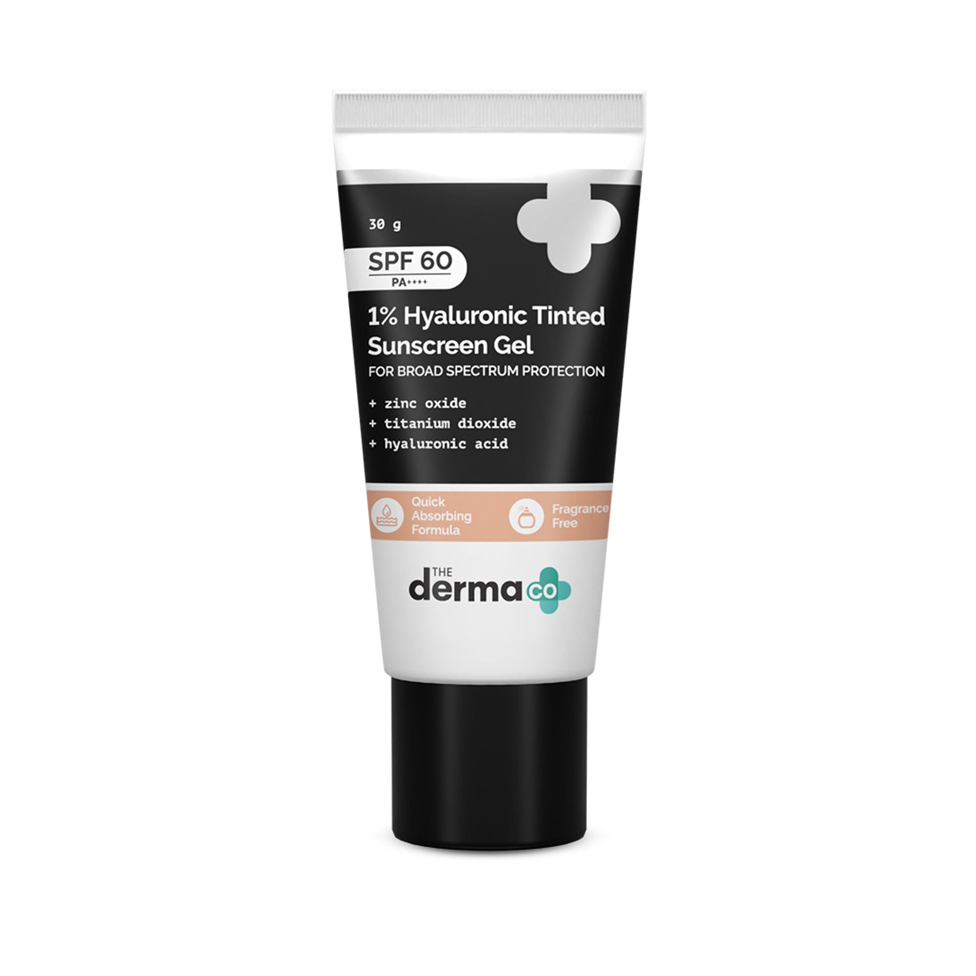 The Derma Co 1% Hyaluronic Tinted Sunscreen SPF 60 Gel PA++++ - Dista