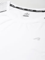 Thumbnail for Alcis Men White Slim Fit Running T-shirt - Distacart