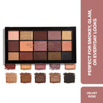 Thumbnail for Makeup Revolution Reloaded Eyeshadow Palette-15 Smooth & Rich Shade-High Pay Off Formula - Velvet Rose