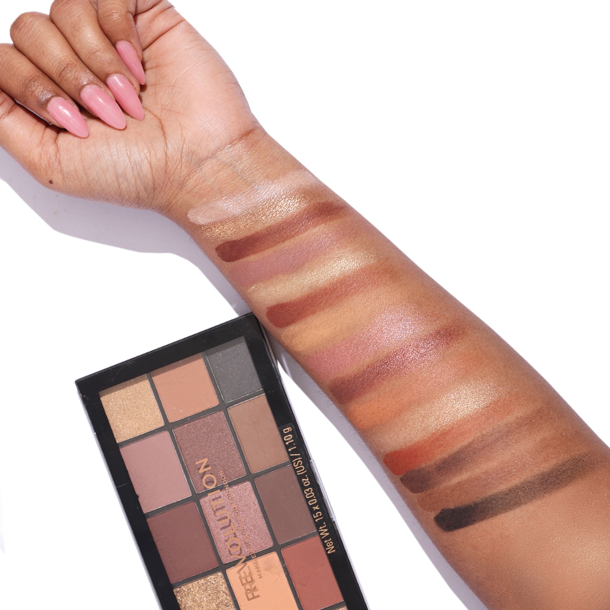 Makeup Revolution Reloaded Eyeshadow Palette-15 Smooth & Rich Shade-High Pay Off Formula - Velvet Rose - Distacart