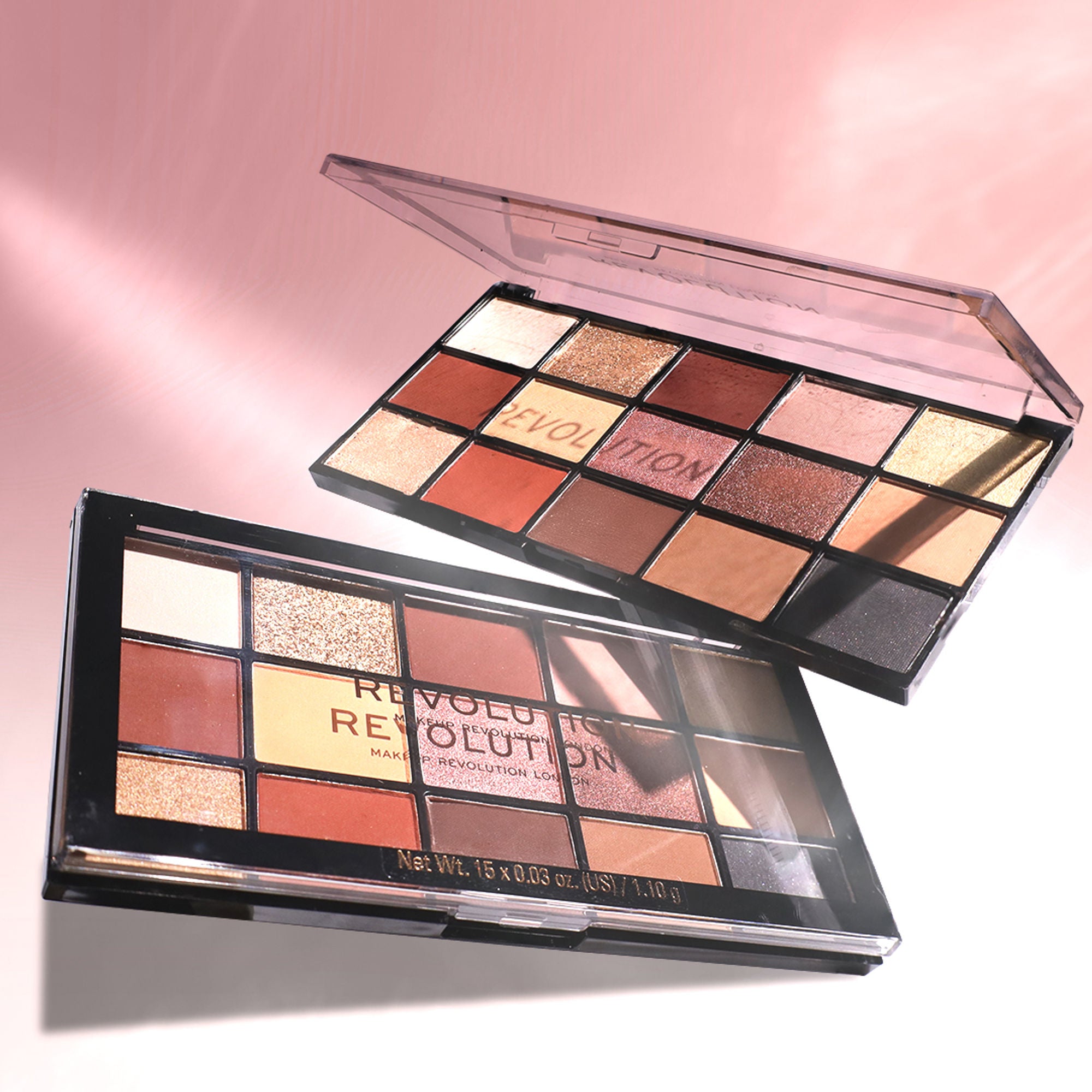 Makeup Revolution Reloaded Eyeshadow Palette-15 Smooth & Rich Shade-High Pay Off Formula - Velvet Rose - Distacart