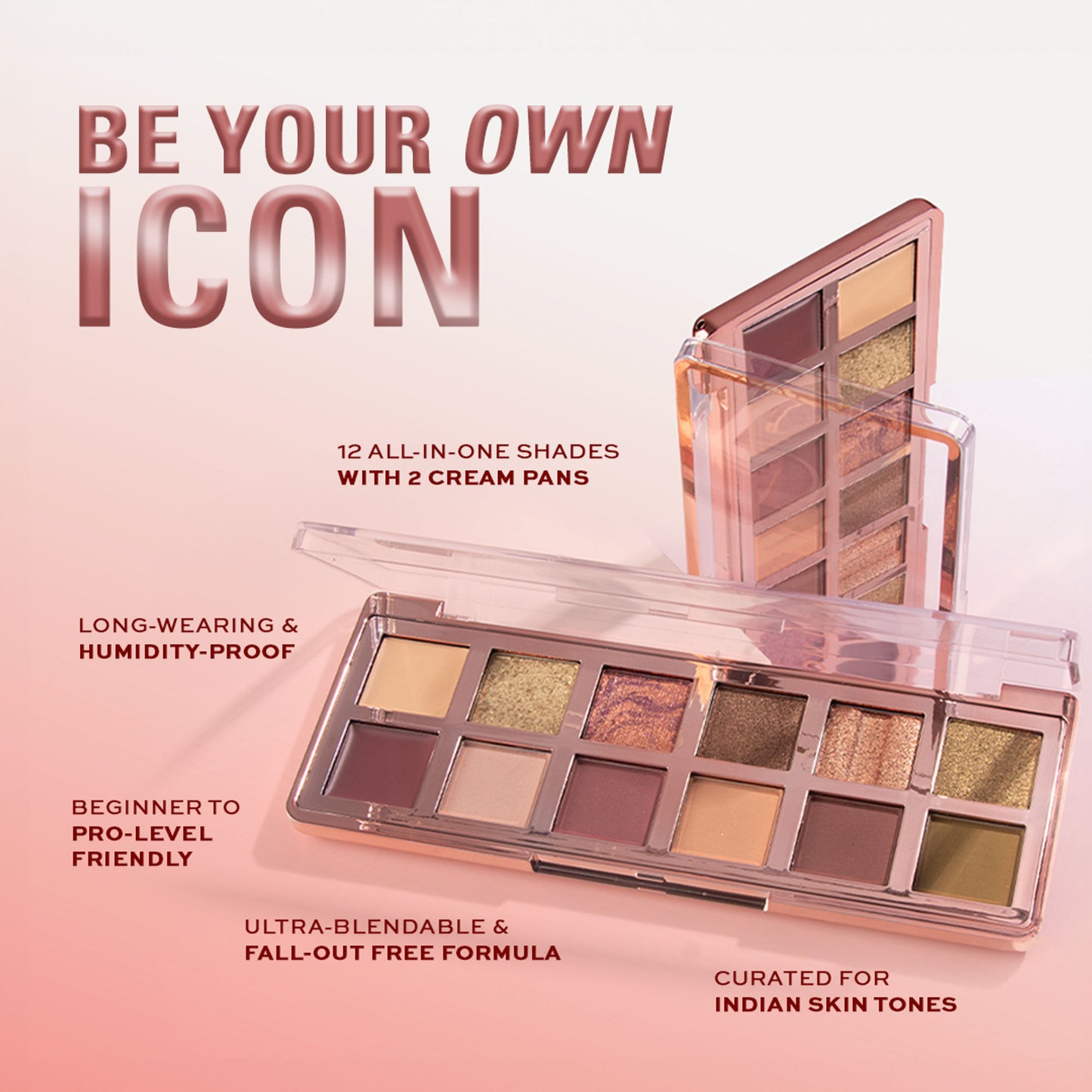 Makeup Revolution Eyeshadow Palette - The Eternal Icon Green - Distacart