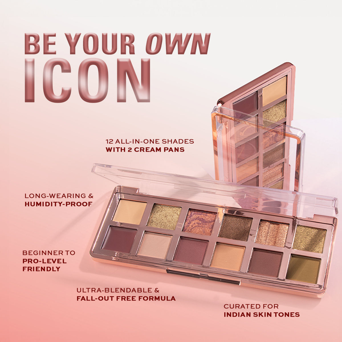 Makeup Revolution Eyeshadow Palette - The Eternal Icon Green - Distacart