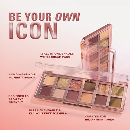 Makeup Revolution Eyeshadow Palette - The Eternal Icon Green - Distacart