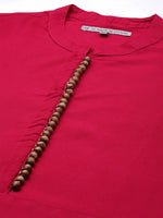 Thumbnail for Ode by House of Pataudi Women Pink Bandhani Kurta with Trousers & With Dupatta - Distacart