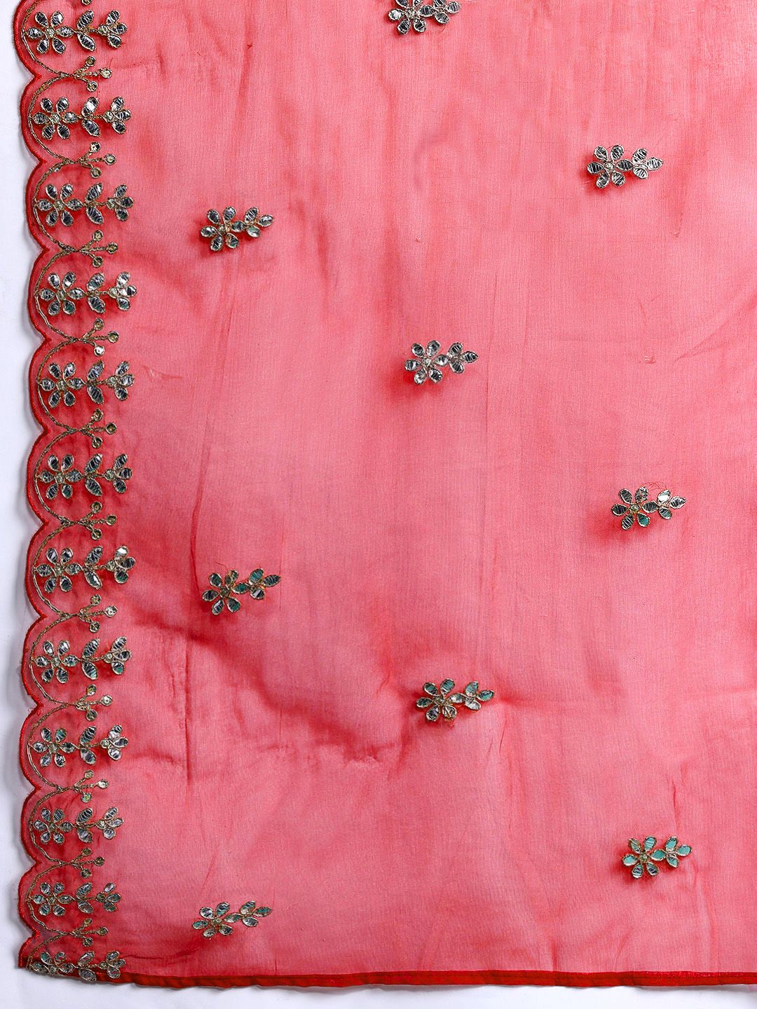 Indo Era Plus Size Ethnic Motifs Embroidered Gotta Patti Kurta Set