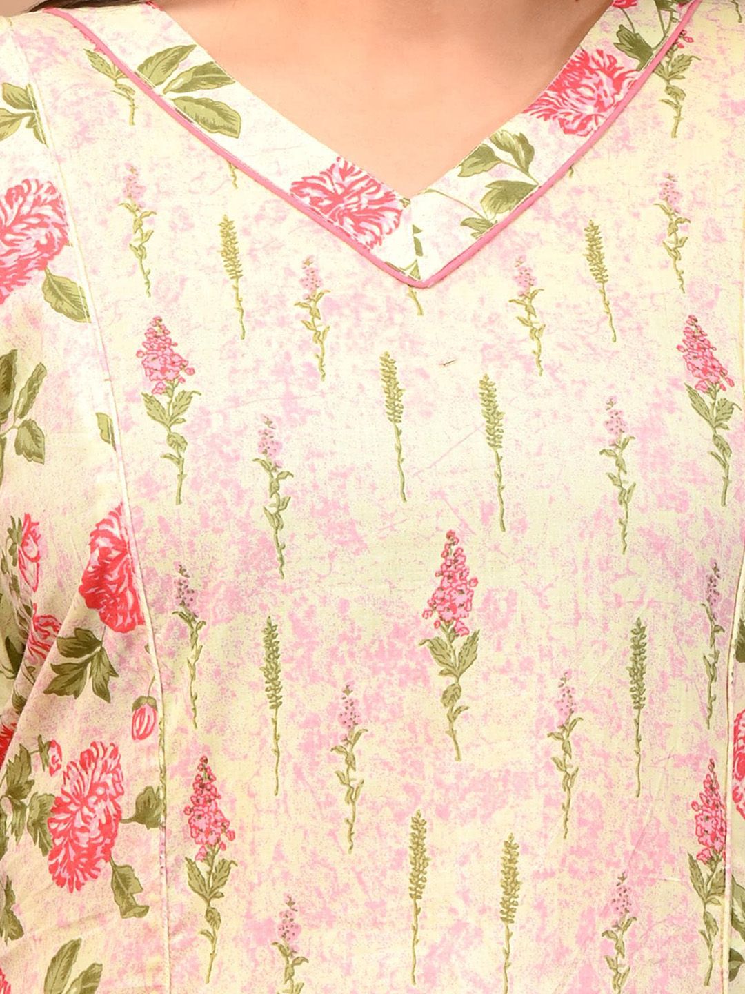 Swasti Women Embroidered Flared Sleeves Thread Work Floral Kurta - Distacart