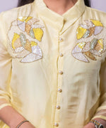 Thumbnail for Timaraa Aurora Yellow Ombre Shaded Silk Co-Ord Set - Dista
