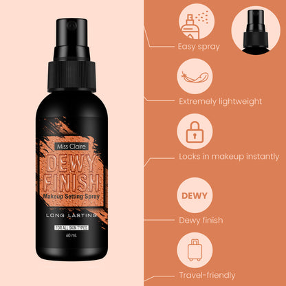 Miss Claire Fixing Spray For Makeup Dewy Finish - Distacart
