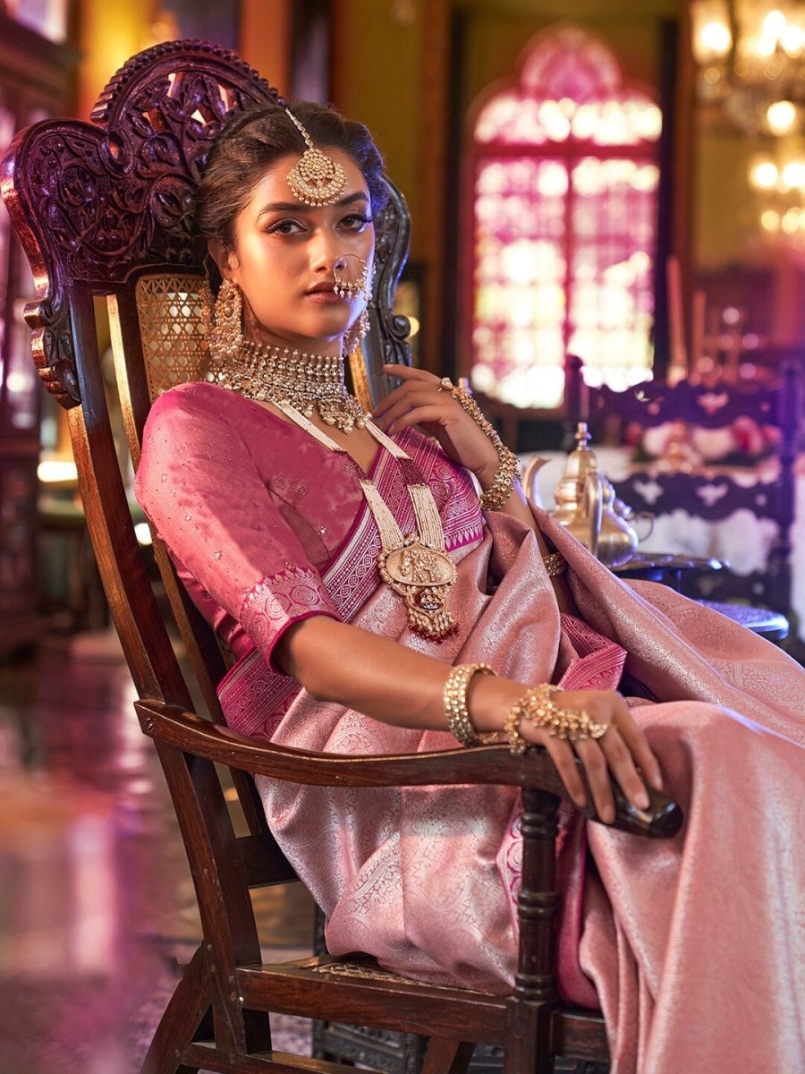 Anouk Woven Design Zari Silk Blend Kanjeevaram Saree - Distacart