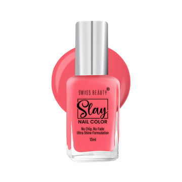 Swiss Beauty Slay Nail Color With Ultra Shine Formulation - 75 Princess Pink