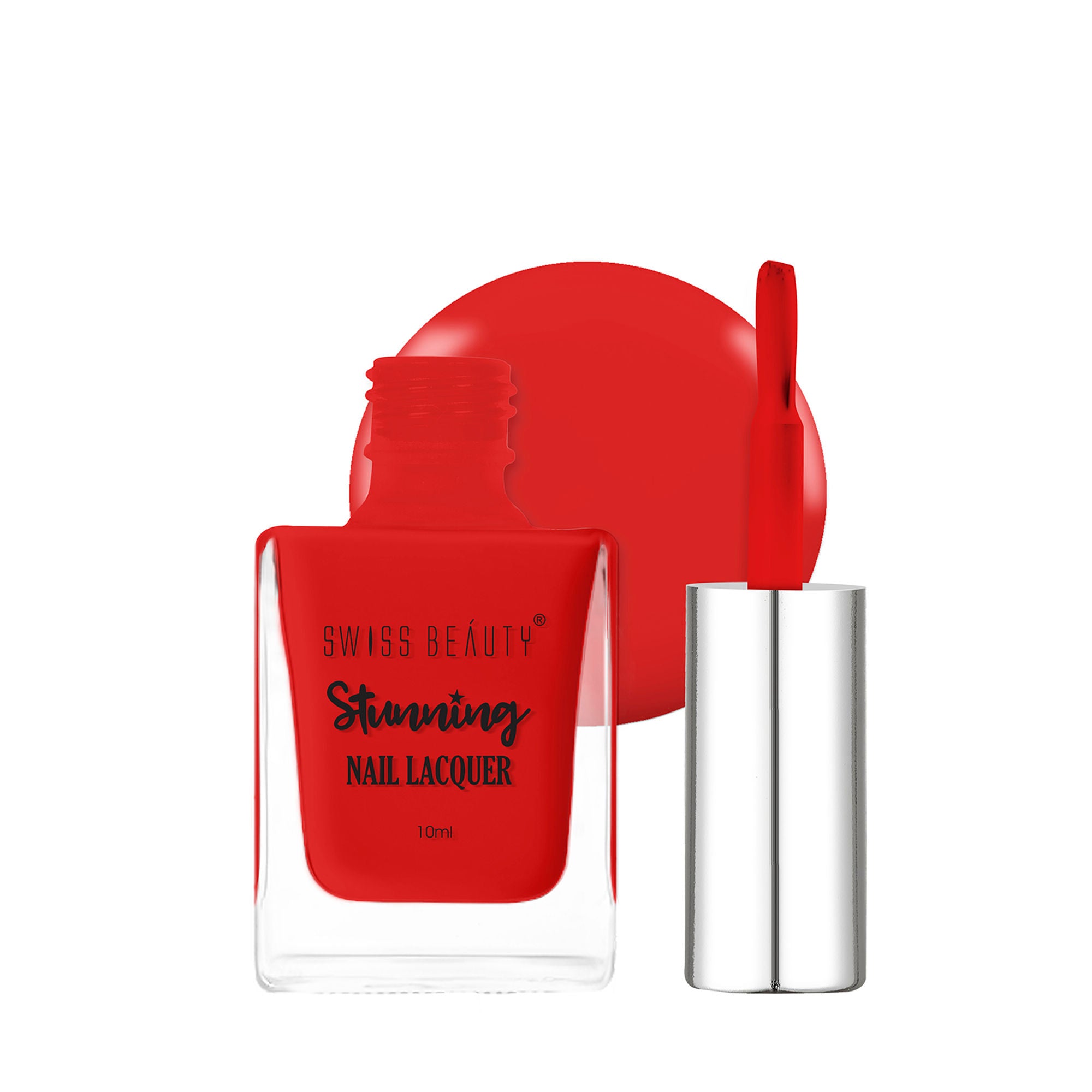 Swiss Beauty Stunning Nail Lacquer - 104 Crimson Red