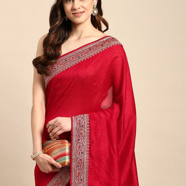 kasee Embroidered Art Silk Saree - Distacart