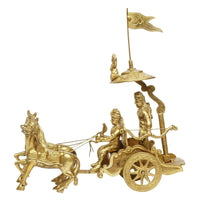 Thumbnail for Artvarko Mahabharat Geeta Arjun Chariot Idol - Distacart