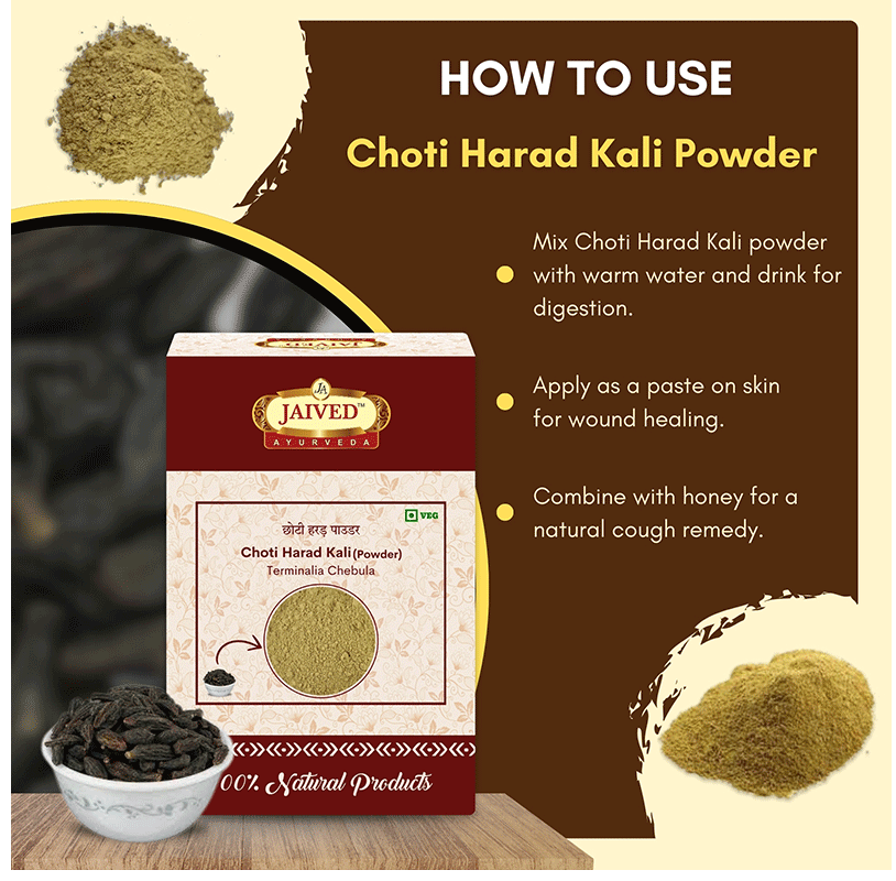 Jaived Ayurveda Choti Harad Kali Powder
