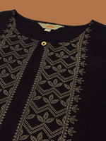 Thumbnail for Anouk Ethnic Motifs Printed Round Neck Kurta with Palazzos