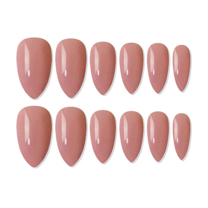 shills professional reusable press on nails almond spn626