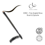 Thumbnail for CUFFS N LASHES Fine Angled Brow Brush & Spoolie - E002
