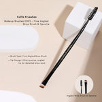 Thumbnail for CUFFS N LASHES Fine Angled Brow Brush & Spoolie - E002 - Distacart