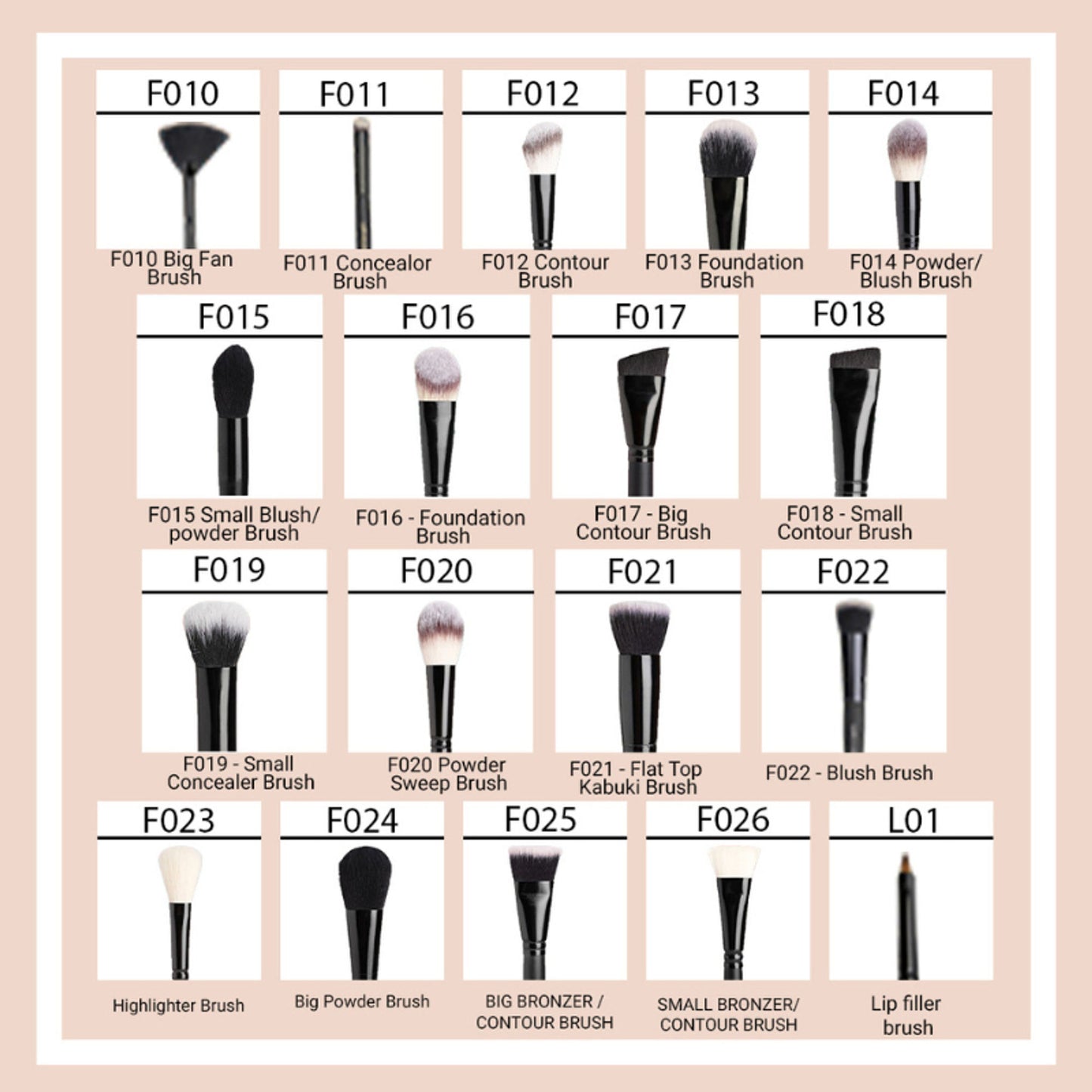 CUFFS N LASHES Fine Angled Brow Brush & Spoolie - E002 - Distacart