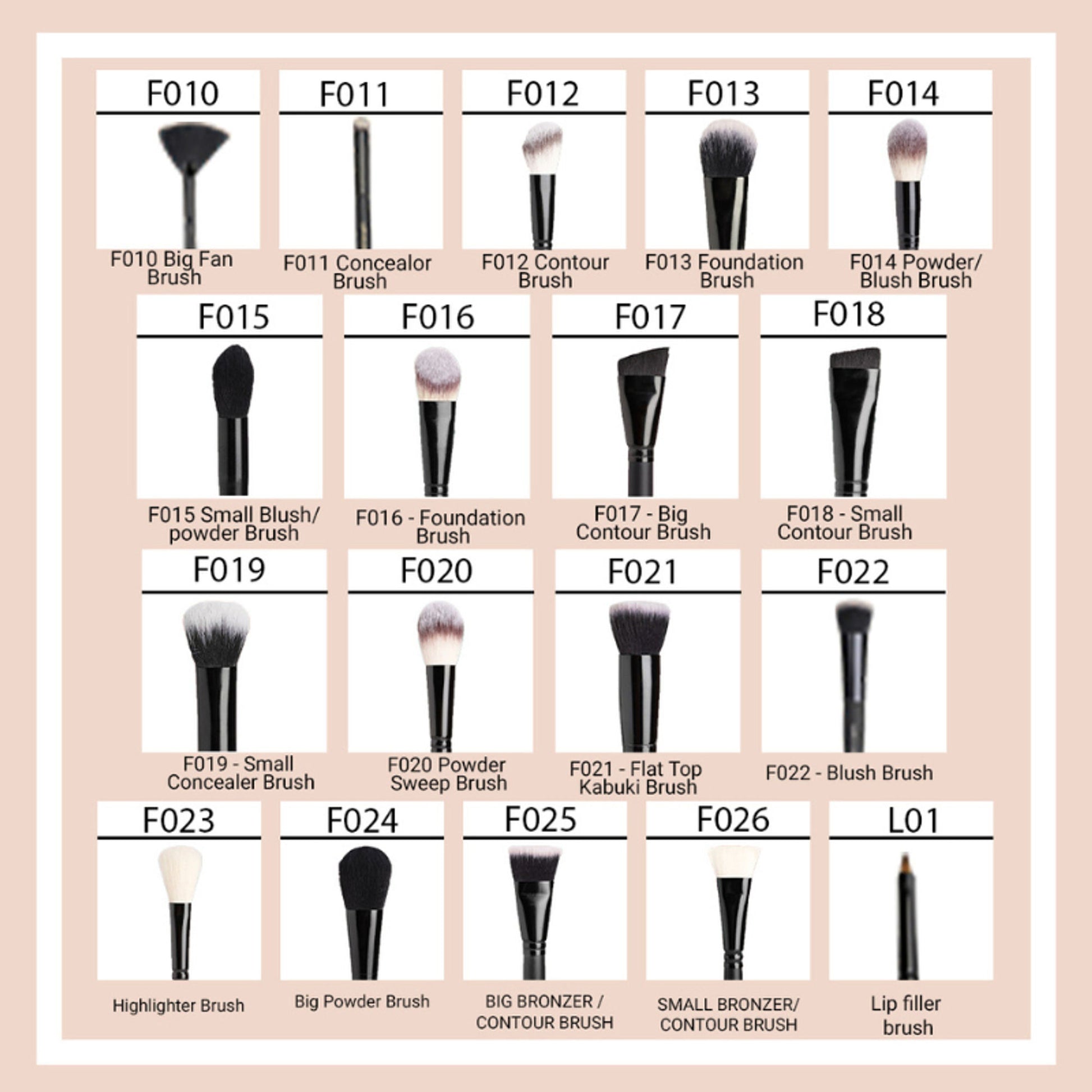 CUFFS N LASHES Fine Angled Brow Brush & Spoolie - E002 - Distacart