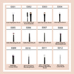 Thumbnail for CUFFS N LASHES Fine Angled Brow Brush & Spoolie - E002 - Distacart