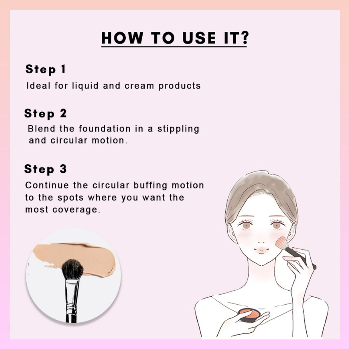 CUFFS N LASHES Eyeshadow Blending Brush - E005 - Distacart