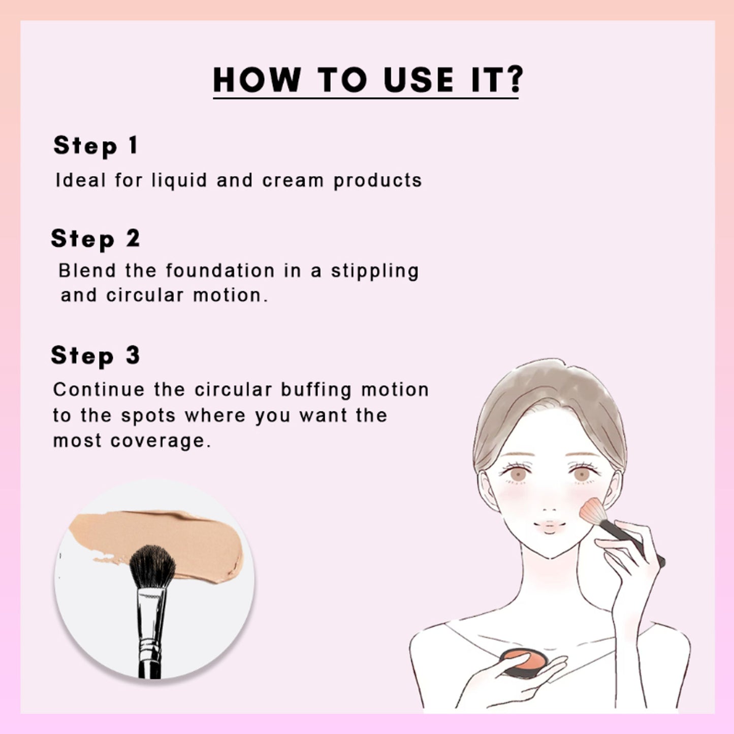 CUFFS N LASHES Deep Angled Concealer Brush - F011 - Distacart