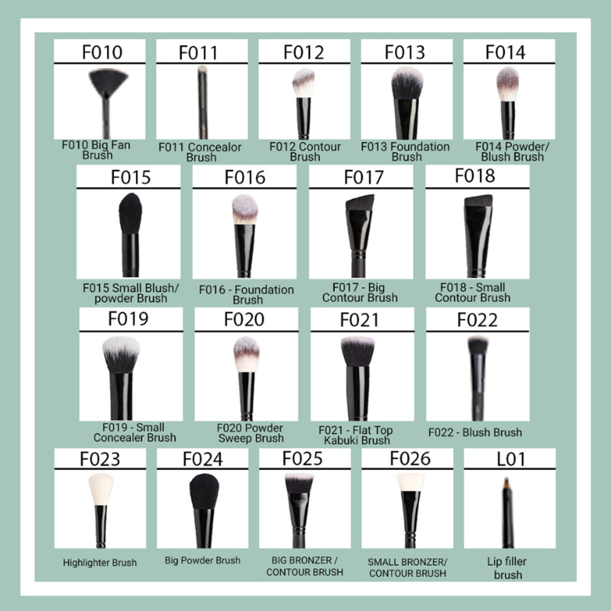 CUFFS N LASHES Foundation Brush - F016 - Distacart