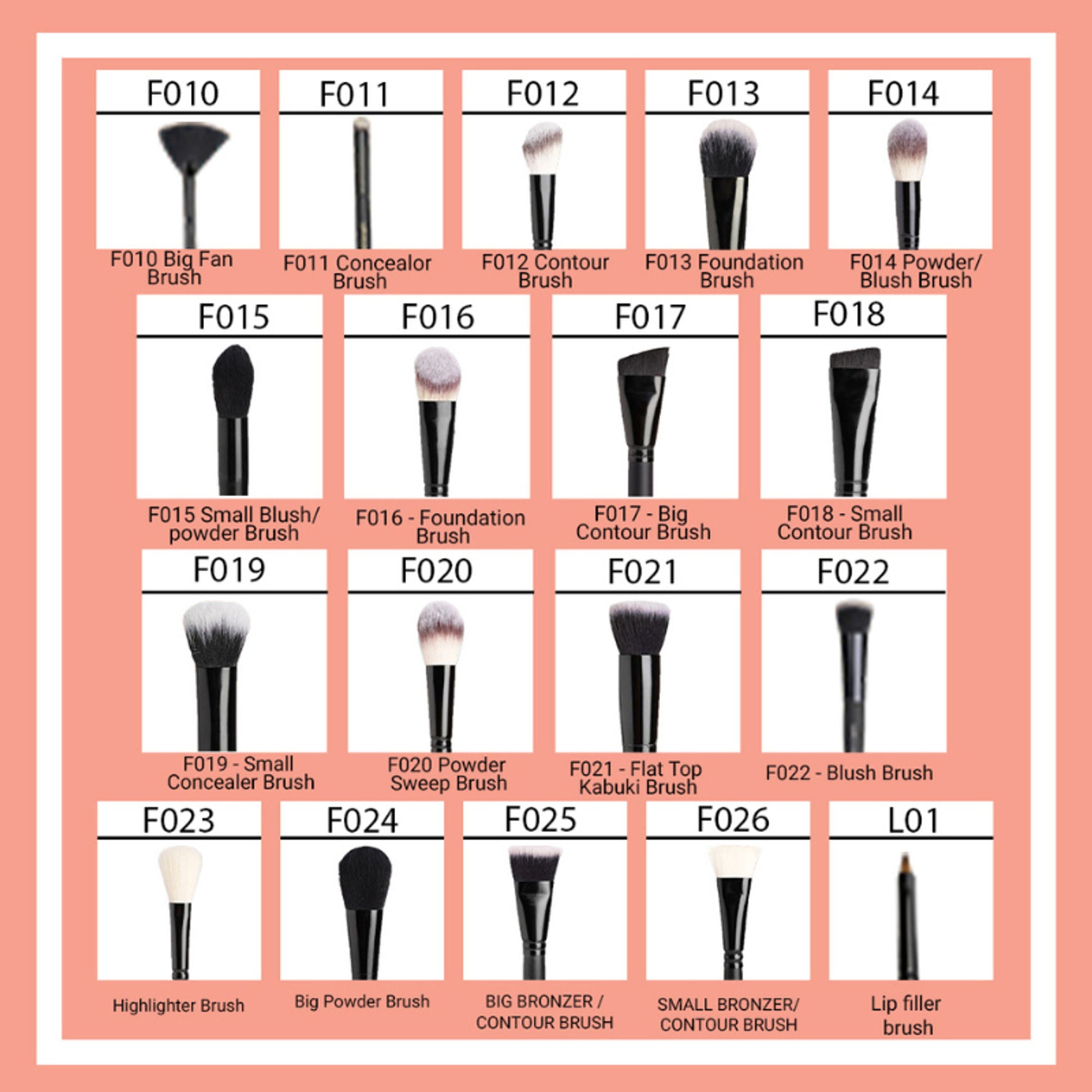 CUFFS N LASHES Small Concealer Brush - F019 - Distacart