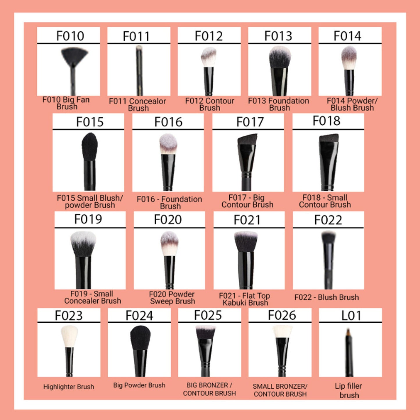 CUFFS N LASHES Small Concealer Brush - F019 - Distacart