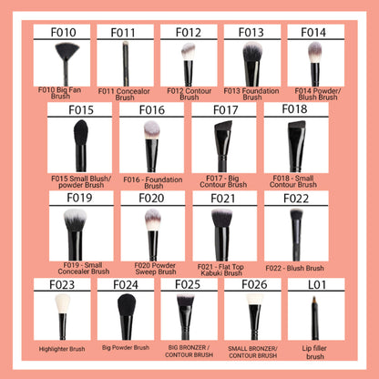 CUFFS N LASHES Small Concealer Brush - F019 - Distacart