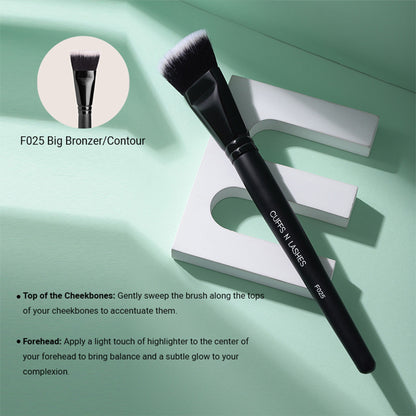 CUFFS N LASHES Big Bronzer Contour Brush - F025 - Distacart