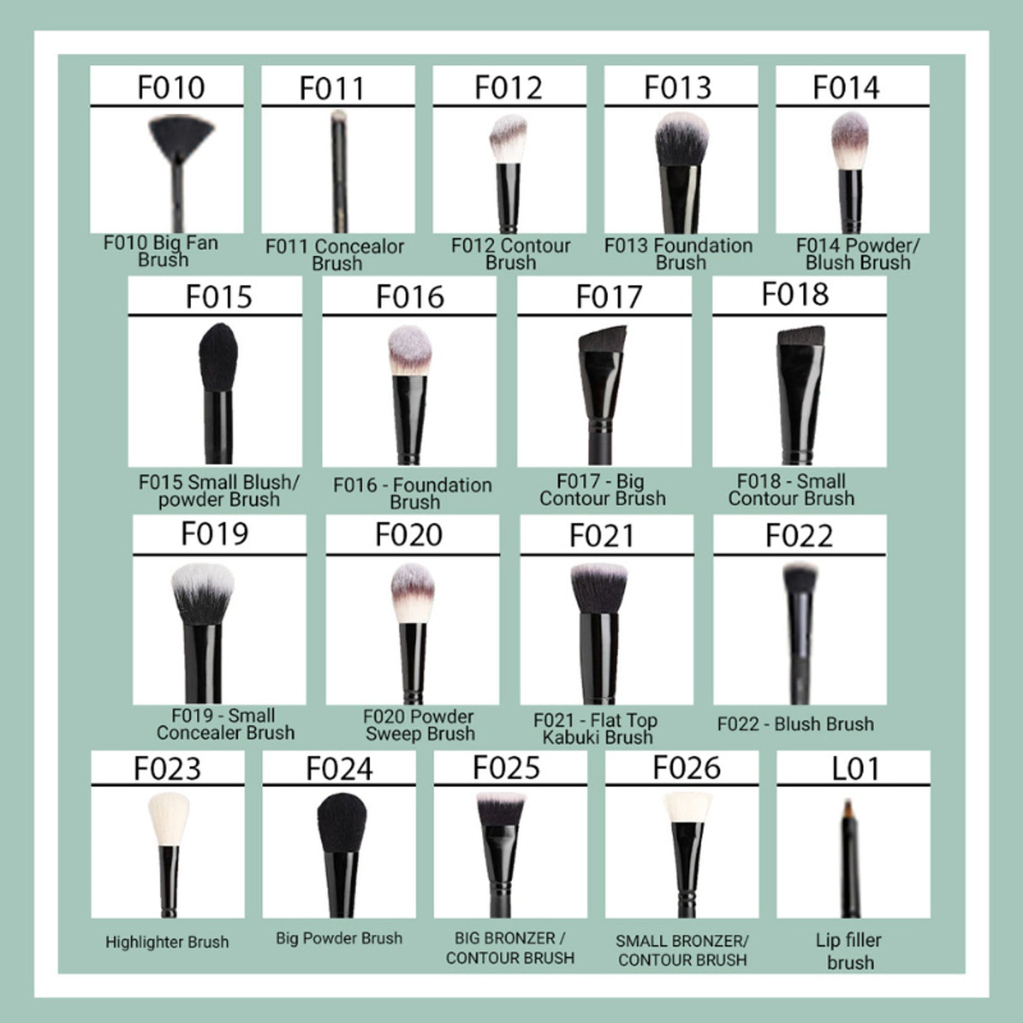 CUFFS N LASHES Big Bronzer Contour Brush - F025 - Distacart