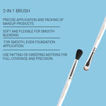 Thumbnail for CUFFS N LASHES Flat Brush & Blending Dual Brush - 04 - Distacart