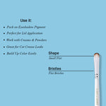 Thumbnail for CUFFS N LASHES Flat Brush & Blending Dual Brush - 04 - Distacart