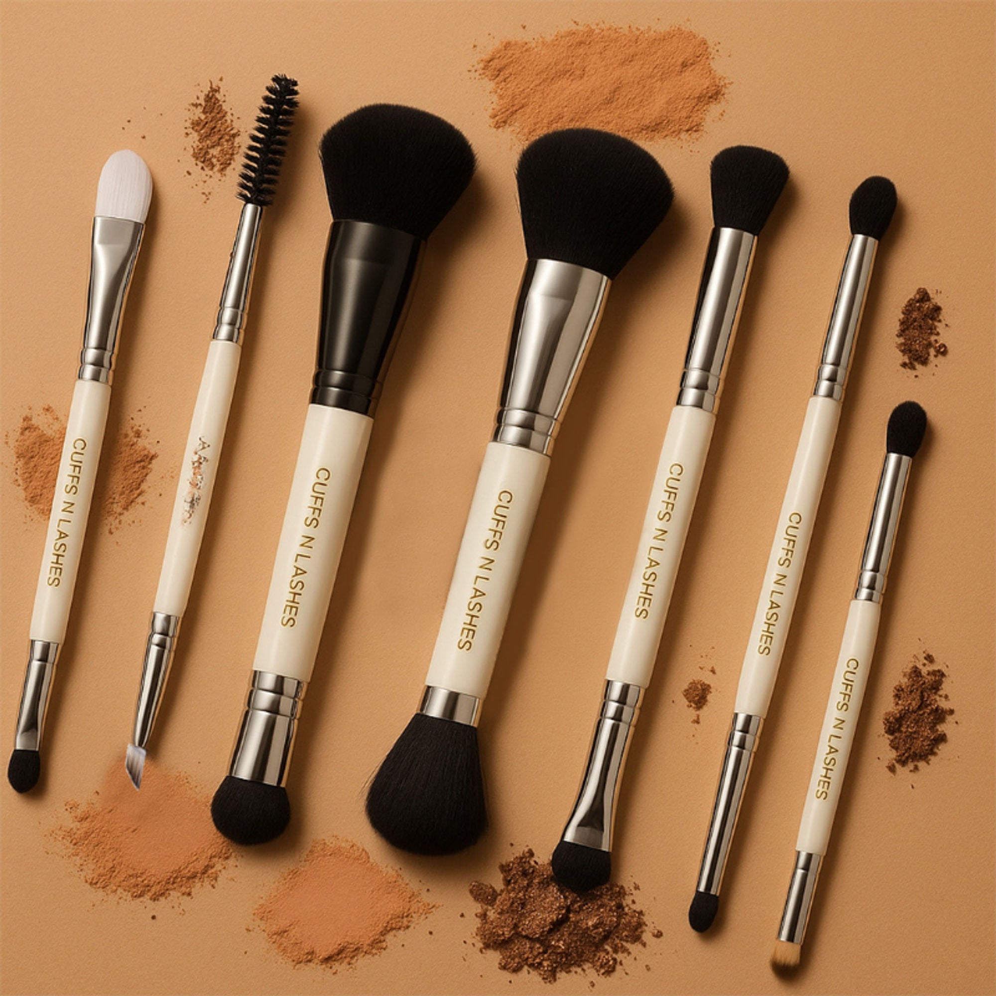 CUFFS N LASHES Flat Brush & Blending Dual Brush - 04 - Distacart