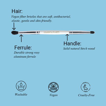 CUFFS N LASHES Small Smudger & Pencil Dual Brush - 05 - Distacart