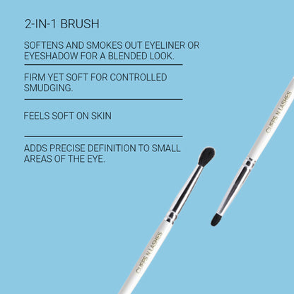 CUFFS N LASHES Small Smudger & Pencil Dual Brush - 05 - Distacart