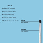 Thumbnail for CUFFS N LASHES Small Smudger & Pencil Dual Brush - 05 - Distacart