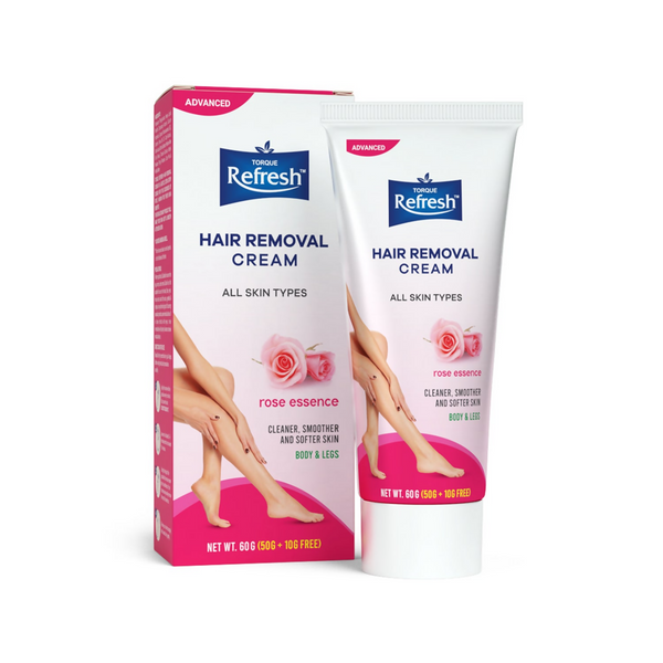 Torque's Refresh Hair Removal Cream With Rose Essence - Distacart