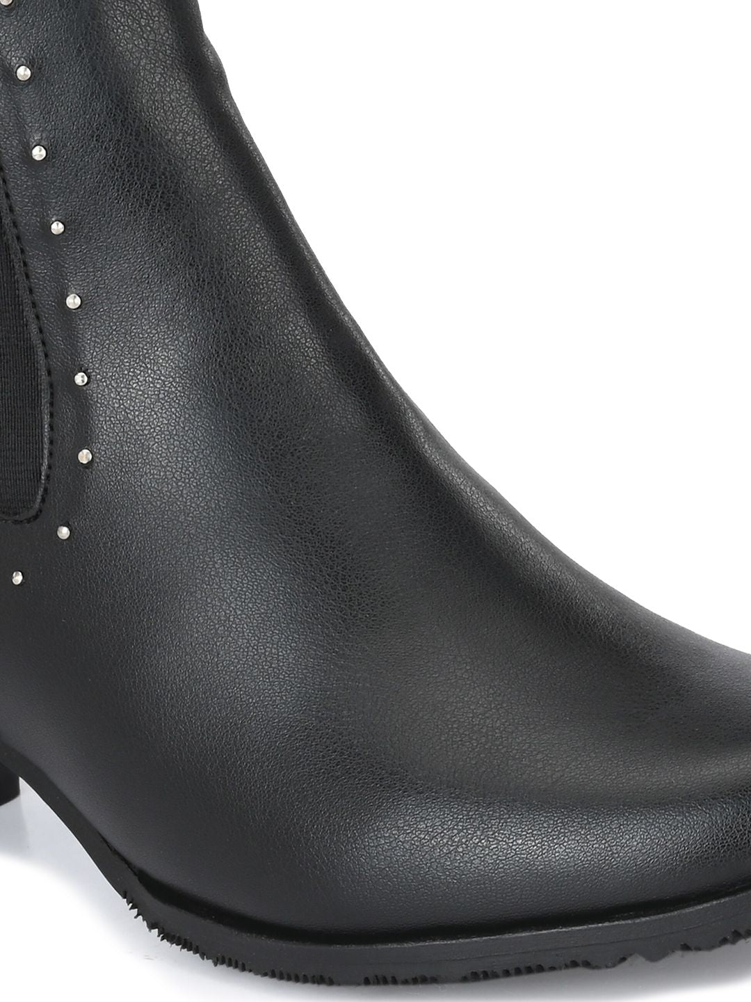 Delize Women Black Solid Chelsea Boots