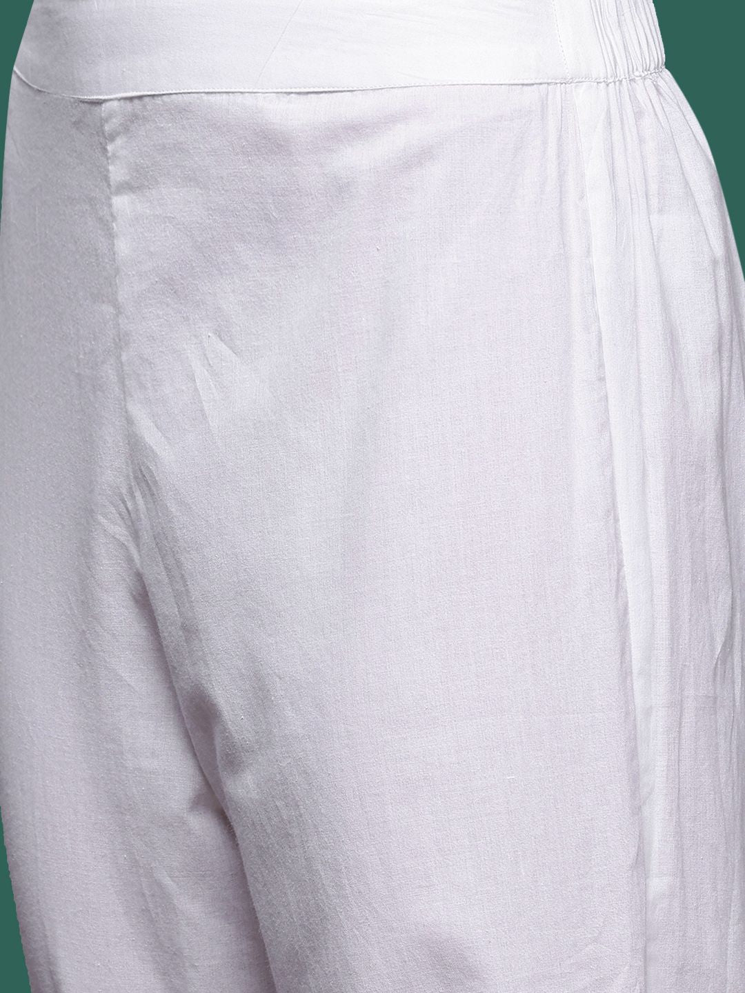 Sangria Pure Cotton Panelled Kurta with Trousers
