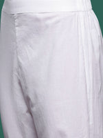 Thumbnail for Sangria Pure Cotton Panelled Kurta with Trousers