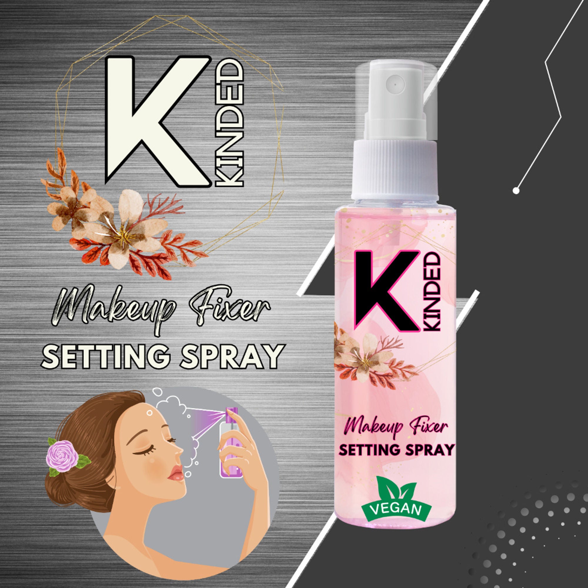 KINDED Makeup Fixer Setting Spray