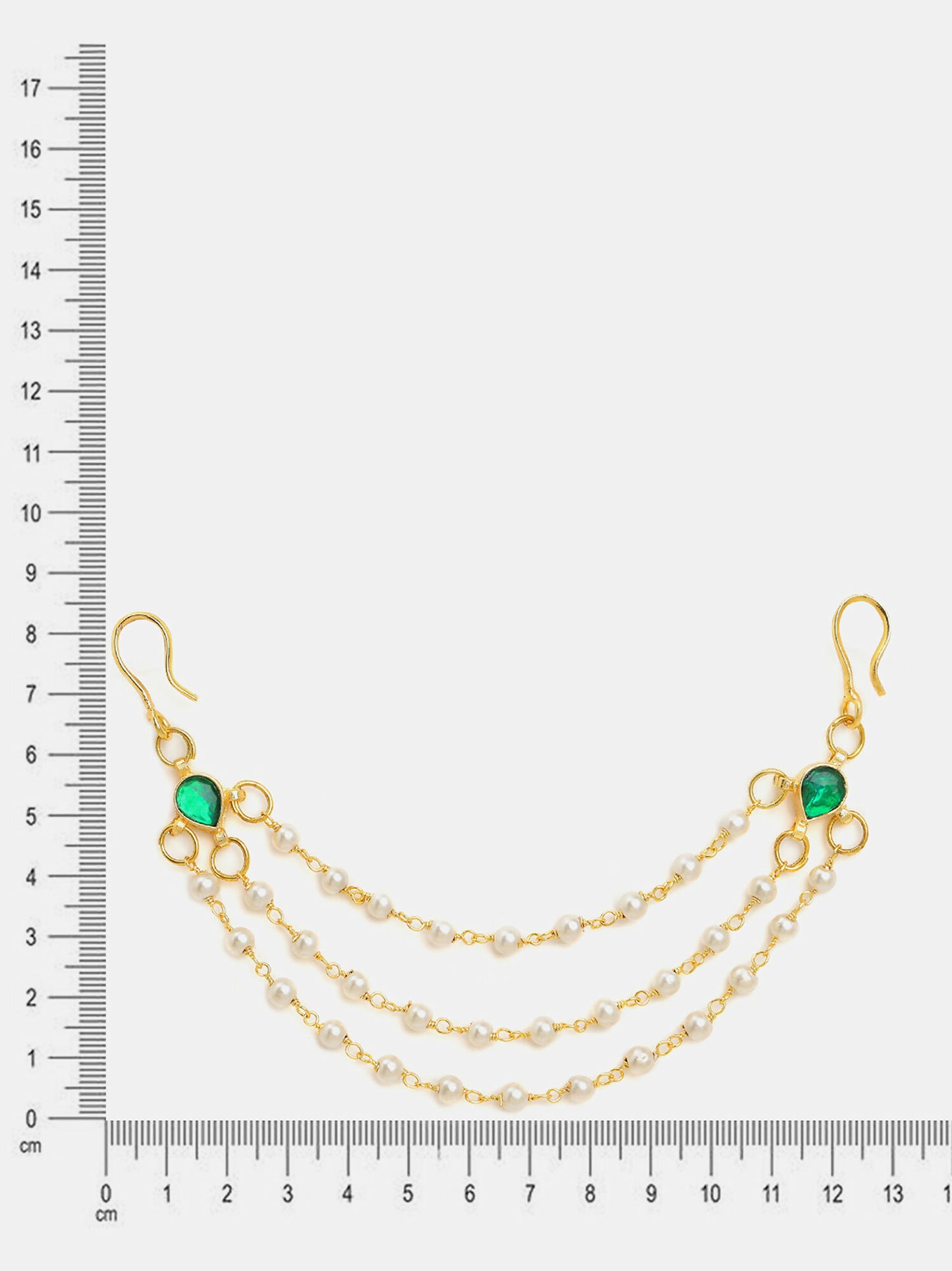 Ruby Raang Kundan Hair Accessory - Distacart