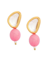 Thumbnail for Ruby Raang Pink Kundan Studs